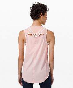 Sculpt Tank | Women's Running Tank Tops | lululemon Pink Functional Activewear By Lululemon, Pink Functional Lululemon Activewear, Running Tanks, Running Tank Tops, Top Tank, Bra Straps, Muscle Tanks, Sleeveless Tank Top, Running Women