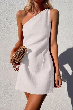 Mini Dress Summer Casual, Sleeveless Dresses Casual, Linen Casual, Weave Style, Linen Style, Mini Dresses Summer, Casual Summer Outfits, Party Dresses For Women