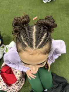 Cute Outfits With French Braids, Fun Braid Hairstyles, Fun Hair Styles Long Hair, Cute Running Hairstyles, Netball Hairstyles, Crazy Braids, Garfield Cake, Track Hair