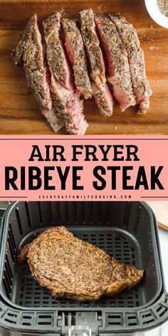 My juicy air fryer ribeye steak is made with simple ingredients but delivers maximum flavor. I make this recipe whenever I’m craving steak because it turns out juicy, tender, and perfectly cooked every time!