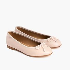 Women's Prima Ballet Flat In Light Pink 'Blush' Leather - Thursday Pink Leather Ballet Flats With Leather Sole, Pink Leather Ballet Flats With Round Toe, Classic Pink Ballet Flats With Round Toe, Classic Pink Round Toe Ballet Flats, Black Leather Racer Jacket, Thursday Boots Women, Thursday Boot Company, Pink Ballet Flats, Thursday Boots