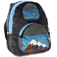 Corduroy Standard Backpack, Corduroy Travel Backpack, Mountain Applique, Patchwork Backpack, Corduroy Backpack, Popular Backpacks, Png Clothes, Jewelry Hippie, Quilt Patchwork