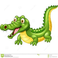 cartoon crocodile with open mouth and big teeth stock photo - image 349784