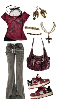 Messy Girl Aesthetic Outfit, Outfits For Ocs, Outfit Dump, Thrift Ideas, Being Myself, Outfit Boards, Rockstar Girlfriend, 4 Characters, Xoxo Gossip Girl