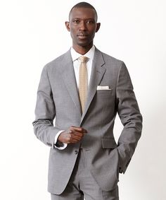 Our Sutton Suit Jacket is a modern spin on a classic sport coat — if you’re looking for a suit that doesn’t feel like a suit, you’ve found it. The fabric comes to us from Tollegno in Italy, and is a wool blend with a hint of stretch, in a dove gray pinstripe that works year-round. This two-button jacket features design Sweatshorts Shorts, Polo Coat, Linen Suits, Sweatpants Shorts, Sneaker Dress Shoes, Summer Suits, Suit Shop, Tie Shoes, Knit Shirt