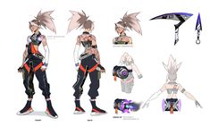 an image of some character designs from the video game