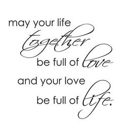 a cross stitch pattern with the words, may your life gather be full of love and your love be full of life