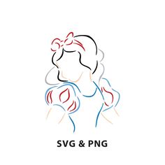 the logo for svg & png is shown in red, white and blue