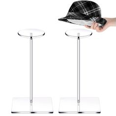 PRICES MAY VARY. Package Contents: you will receive 2 pieces of transparent acrylic hat stands; In order to avoid product breaking, we ship them in bulk, including the installation screws; Before use, you need to tear off the protective film on the hat stand and tighten it with screws; You can get a nice hat stand Fit for More Hats: this hat organizer measures approx. 4 inches/ 10 cm in top diameter, and about 6 inches/ 15 cm in the bottom diameter, the middle is connected with a 14 inches riser Pedestal Display, Wig Display, Hat Organizer, Hat Racks, Display Pedestal, Hat Stand, Display Risers, Hat Holder, Hat Organization