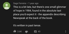 the text reads, this is a bit late there's one small glimmer of hope in 1934 found in the absolute last place you expect it