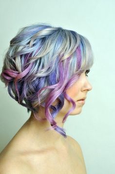 Lavender Hair Dye, Purple And Blue Hair, Pastel Blue Hair, Pravana Vivids, Bright Hair Colors, Hair Color Pastel, Lavender Hair, Super Hair, Bright Hair