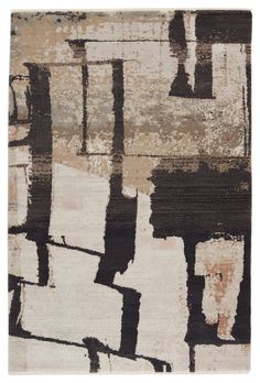 Nikki Chu by Jaipur Living Lehana Abstract Dark Brown/ Ivory Runner Rug (2'6"X8') African Motifs, Nikki Chu, Unique Area Rugs, Jaipur Rugs, Jaipur Living, Vinegar And Water, Rug Direct, Burke Decor, Ivory Rug