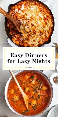 easy dinner ideas for lazy nights