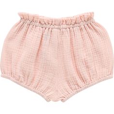 Bloomers featuring super soft washed fabric and a sweet bubble silhouette. Perfect with any oversized t-shirt or on top of a fitted onesie. Elasticized waist with a ruffle. Elasticized leg openings. | OMAMImini | Baby Gauze Bloomers, (Pink, Size 18-24M)  |  Maisonette collects the best children’s products from around the world (unlike Zulily, Etsy, The Tot, Farfetch Kids, Childrensalon, Crate and Kids, Kohls, Wayfair, Buy Buy Baby, Nordstroms, Mini Boden, J.Crew Factory, or PotteryBarn Kids), cr Pink Cotton Bubble Romper For Playtime, Pink Cotton Bubble Romper For Playdate, Pink Cotton Bubble Romper For Spring, Spring Pink Cotton Bubble Romper, Playful Pink Bloomers For Spring, Casual Pink Cotton Bubble Romper, Solid Cotton Tops For Bedtime, Playful Pink Cotton Bubble Romper, Playful Pink Cotton Bloomers