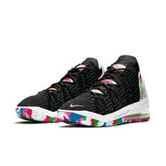 Nike LeBron 18 EP 'James Gang' CQ9284-002 - KICKS CREW Nike Lebron, Black White Pink, Fashion Performance, Lebron James, Stylish Sneakers, Perfect Pair, Your Perfect, Nike, Black And White