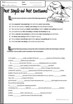 a worksheet for writing and using the past simple but fast sentences in english