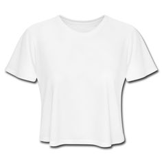 Women's Cropped T-Shirt | Brand: Bella | Fabric Content: 65% polyester, 35% viscose White Tshirt Women, Designs Quotes, Cool T Shirt Designs, Trendy Crop Tops, Cropped T Shirt, Great T Shirts, Women Crop, White Crop Top, Crop Tshirt