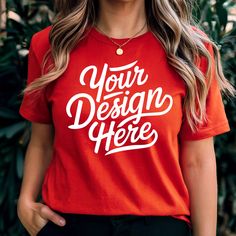 Tee Mockup, Portfolio Presentation, Red Tee, T Shirt Mockup, Red T Shirt, Tshirt Mockup, Photo Editing Software, Unique Logo, Shirt Mockup