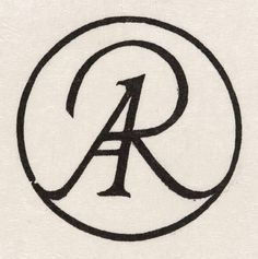 the letter r is inscribed in a circle