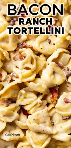 bacon ranch tortellini is an easy and delicious dinner