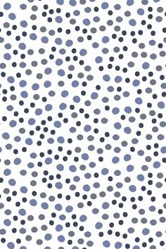 a white and blue polka dot pattern