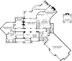 this is the floor plan for these luxury home plans, which include two master suites and three