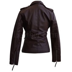 A sexy & hot leather jacket is one item of clothing that every girl dreams of owning. Whether they wear it frequently or not, fashion addicts want to enhance the beauty of their wardrobes as well. A product that makes for an ideal fit for all these needs is this ultra modern and beautifully crafted Brando women leather jacket. Made of premium synthetic leather, you are definitely going to stand out of the crowd sporting a jacket so lively yet sophisticated. The front closure zipper stylishly placed on the side and a body-hugging fit to accentuate your sleek figure, this product comes with buttoned straps on the shoulders. Adorned with the finest grade silver zippers, this jacket is difficult to turn down for anyone who comes across it. Highlighting features include: Made of premium synthet Hot Leather Jacket, Formal Evening Dresses Long, Plus Size Party Dress, Leather Top Hat, Purple Leather Jacket, Chiffon Sleeveless Top, Plus Size Party, Plus Size Party Dresses, Real Leather Jacket