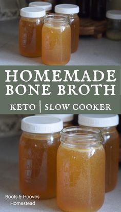 homemade bone broth keto slow cooker recipe