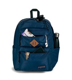 Double Break BackPack | JanSport Backpack Jansport, Grey Backpacks, Backpack Reviews, Tablet Sleeve, Break In, Jansport Backpack, The Double, Laptop Sleeve, The Block