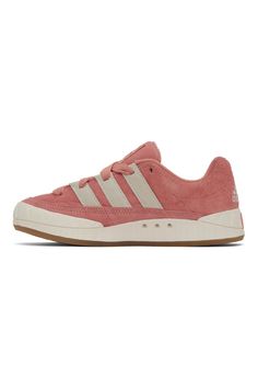 Pink Adimatic Sneakers by adidas Originals on Sale Pink Suede Sneakers For Sports, Pink Suede Sneakers With Gum Sole, Casual Adidas Logo Suede Skate Shoes, Pink Vulcanized Sneakers For Skateboarding, Casual Adidas Suede Skate Shoes, Pink Vulcanized Sole Sneakers For Skateboarding, Casual Suede Adidas Skate Shoes, Pink Sneakers With Boost Midsole For Skateboarding, Pink Sneakers For Skateboarding With Boost Midsole