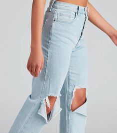 Good Vibes High Rise Boyfriend Jeans | Windsor