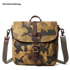 Product information: Pattern: Camouflage Lining texture: Polyester Applicable scenario: leisure travel Function: waterproof, wear-resistant Material: canvas Packing list: Bag x 1piece Product Image: Large Capacity Khaki Canvas Bag For Travel, Khaki Large Capacity Shoulder Bag For Outdoor, Large Capacity Khaki Shoulder Bag For Outdoor, Khaki Canvas Bag With Zipper Closure For Outdoor, Khaki Canvas Bag With Adjustable Strap For Travel, Khaki Canvas Bag With Large Capacity For Outdoor, Khaki Canvas Travel Bag With Adjustable Strap, Large Capacity Khaki Canvas Bag For Outdoor, Military Style Shoulder Bag For Travel