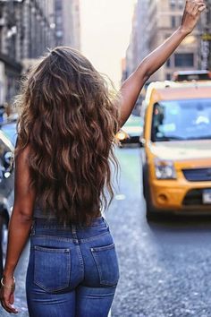 Natural Hairstyle, Long Wavy Hair, Hair Envy, Long Curly, Hair Dos, Gorgeous Hair, Pretty Hairstyles, Wavy Hair