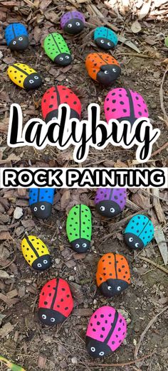 ladybug rock painting with the title overlay