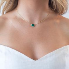 This is part of Chairish’s Fine Jewelry assortment.  If you are looking for a little bit of color to make you happy, this is your necklace. A perfect size emerald for every day that you won't want to take off. We like to layer ours with the sapphire crescent pendant of the oval link chain with diamond connector clasp.  14K Gold; .08 CT Diamonds; 2.35 Ct Emerald; 16 - 18 inches Emerald Jewelry Necklace, Cotton Dress Indian, Crescent Pendant, Dress Indian, Space Rock, Emerald Color, Accessories Jewelry Necklace, Emerald Jewelry, You Happy