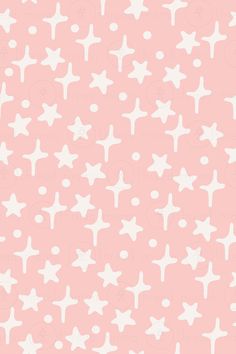 a pink background with white stars on it