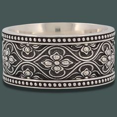 VALENCIA Band Ring - Starting at $184 - Celtic Jewelscapes Band Ring Designs, Celtic Wedding Rings, The Gothic, Wide Rings, Dream Jewelry, Gold Platinum, Conflict Free Diamonds, The Conjuring, Stone Settings