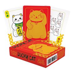 a card game box with an image of a cat