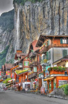 an image of a mountain town in europe