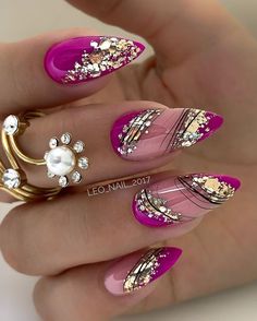 Nail Designs Ideas, Art Deco Nails, Pretty Nail Art Designs, Pretty Nail Art, Nail Designs Glitter, Sparkly Nails