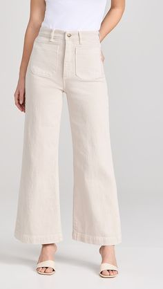 White Wide Leg Jeans, Jeans For Fall, Sailor Jean, Wide Legged Jeans, Transition Outfits, Comfortable Jeans, Wide Jeans, White Brand, Fall 2024