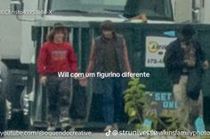 three people standing in front of a truck with the words will com unfigurro diferente