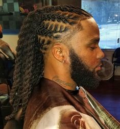 Male Locs, Men Dreads, Style Locs, Mens Dreadlock Styles, Cornrow Styles For Men, Dreadlocks Styles, Long Dreads