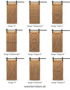 the different types of wooden doors