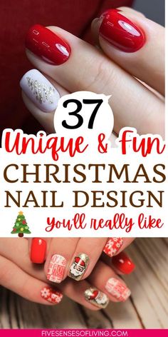 Christmas Gel Nails Simple, Best Christmas Nails, Christmas Mani, Intricate Snowflake, Snowflake Patterns, Candy Cane Nails, Christmas Gel, Red Christmas Nails, Holiday Nail Designs