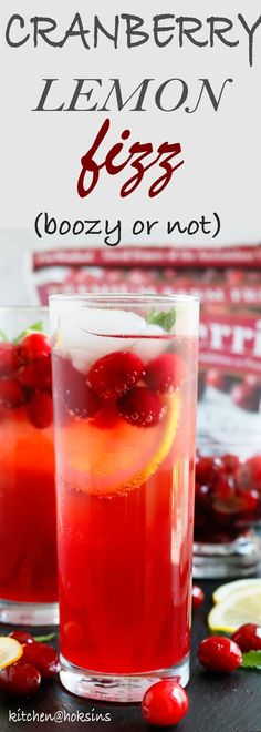 cranberry lemon boozy or not