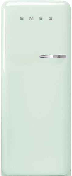 a white refrigerator freezer sitting on top of a counter