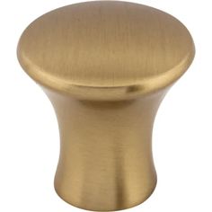 an antique brass cabinet knob on a white background