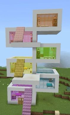 Minecraft Lover House, Cute Minecraft Builds No Mods, How To Build Minecraft, Minecraft Green House Ideas, Preppy Minecraft House, Stuff To Build In Minecraft, Things To Make In Minecraft, Mincraft Idea Houses, Minecraft Houses Blueprints Step By Step