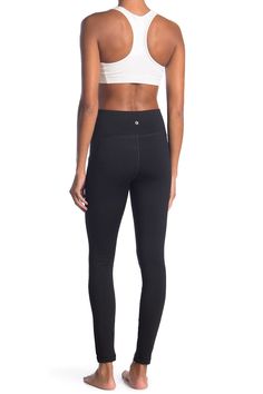 High-waisted active leggings with slip pockets and a soft fleece lining are perfect for your running wardrobe. Fit: this style fits true to size. . Banded high-waist . Pull-on style. Side slip pockets . Fleece lining. 7/8 length. Approx. 10” rise, 28” inseam (size S). Imported           This item cannot be shipped to Canada. Machine wash cold Activewear With Comfort Waistband And 5-inch Inseam For Sports, Functional Breathable Activewear With 5-inch Inseam, Sporty Stretch Activewear With 5-inch Inseam, Winter Sports Leggings Made Of Elastane, Black Yoga Pants With 5-inch Inseam For Gym, Moisture-wicking Compression Activewear With 5-inch Inseam, Casual Compressive Activewear For Jogging, Black Activewear With 5-inch Inseam For Gym, Functional Activewear With 5-inch Inseam For Workout